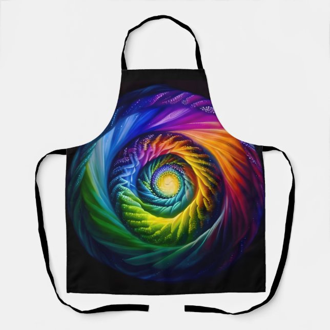 Rainbow Spiral Out Apron (Front)