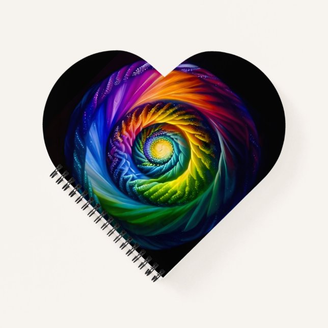 Rainbow Spiral Out Notebook (Front)