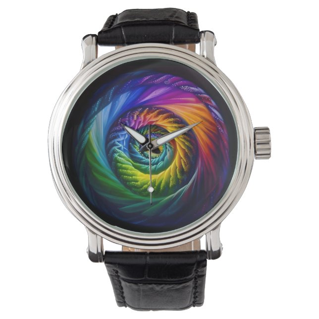 Rainbow Spiral Out Watch (Front)