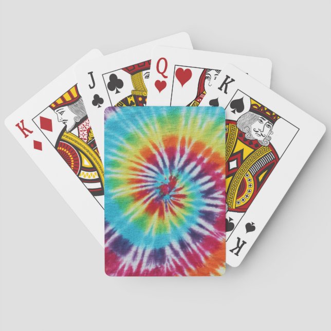 Rainbow Spiral Playing Cards (Back)