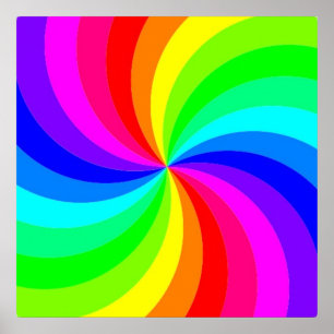 RAINBOW SPIRAL POSTER