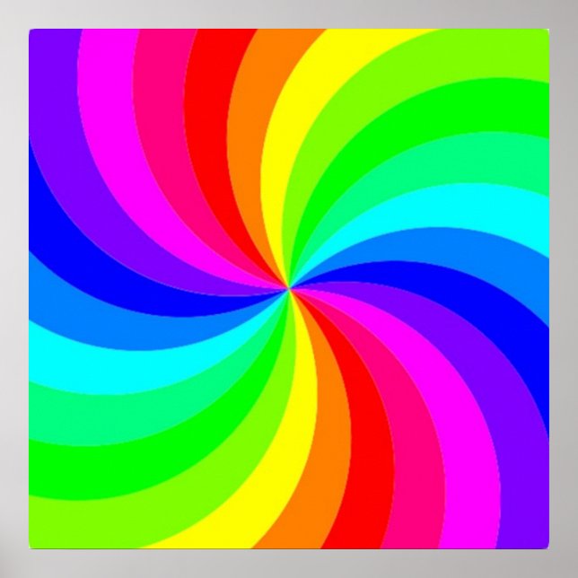 RAINBOW SPIRAL POSTER (Front)