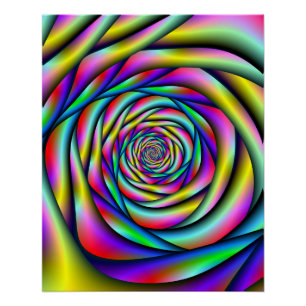 Rainbow Spiral Poster