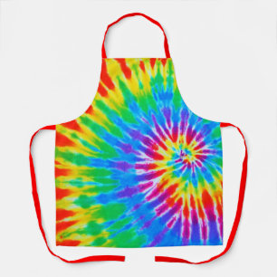 Rainbow Spiral Tie Dye Apron