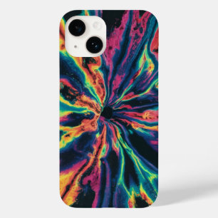 Rainbow Spiral Tie Dye Cute Case-Mate iPhone 14 Case