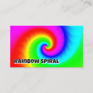 Rainbow Spiral (you may change the words) Business Card