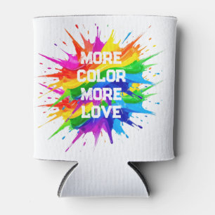 Rainbow Splash Pride Month Design Can Cooler
