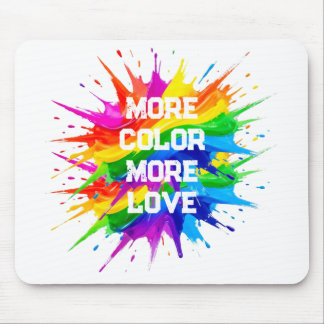 Rainbow Splash Pride Month Design Mouse Pad