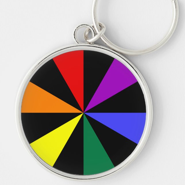 Rainbow Spokes Key Ring (Front)