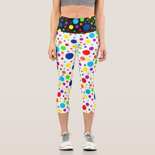 Rainbow Spots Capris (Front)