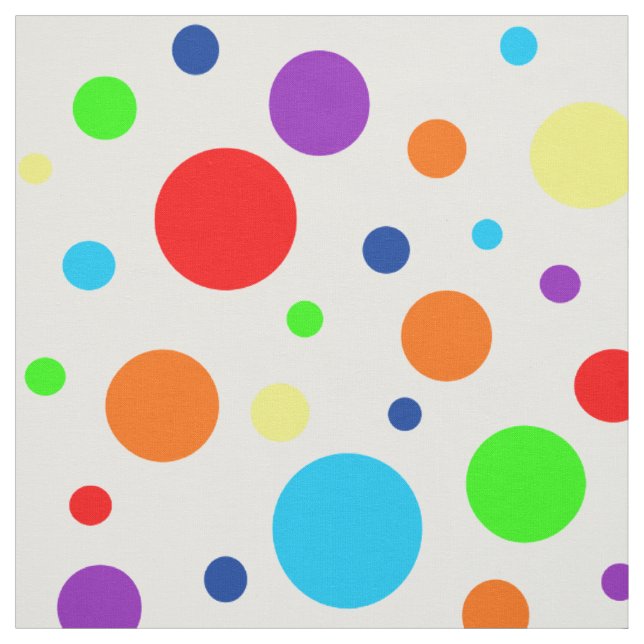 Rainbow Spots Fabric (Swatch)