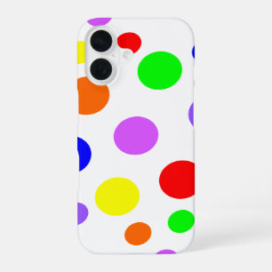 Rainbow Spots iPhone 16 Case