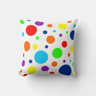 Rainbow Spots Pillow