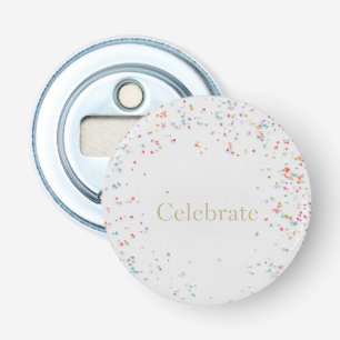 Rainbow Sprinkle Birthday Napkins Colourful Minima Bottle Opener