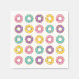 Rainbow Sprinkle Doughnut Shop Napkins
