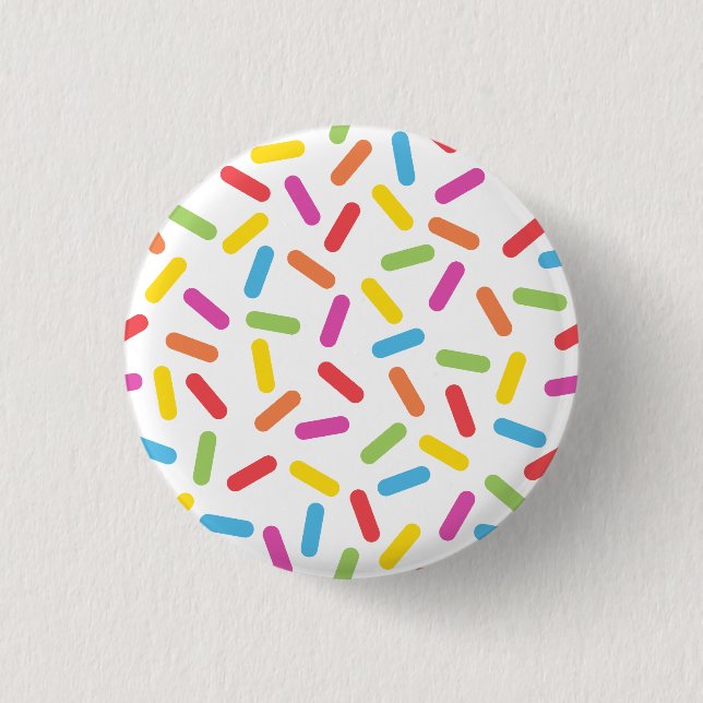 Rainbow Sprinkles 3 Cm Round Badge (Front)