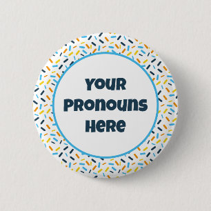 Rainbow Sprinkles AroAce Sunset Pride Flag 6 Cm Round Badge