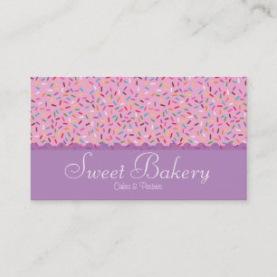 Rainbow Sprinkles Bakery Business Card