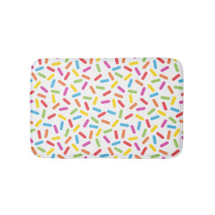 Rainbow Sprinkles Bath Mat
