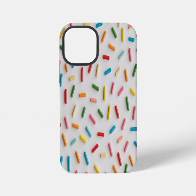 Rainbow Sprinkles Colourful Pattern iPhone Case (Back)