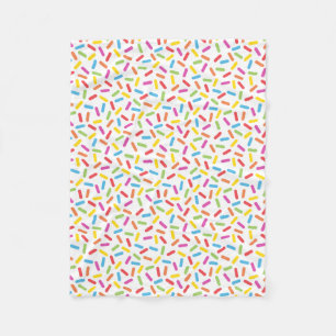 Rainbow Sprinkles Fleece Blanket
