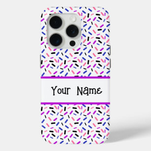 Rainbow Sprinkles Genderfluid Pride Flag iPhone 15 Pro Case