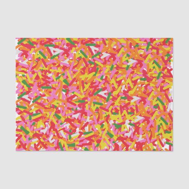 Rainbow SPRINKLES Gift Wrap Tissue Paper (Front)