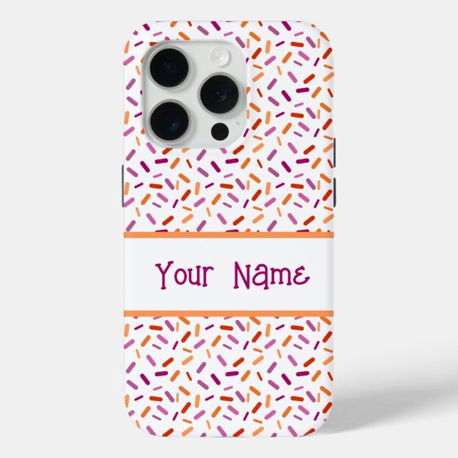 Rainbow Sprinkles Lesbian Pride Flag Case-Mate iPhone Case (Back)