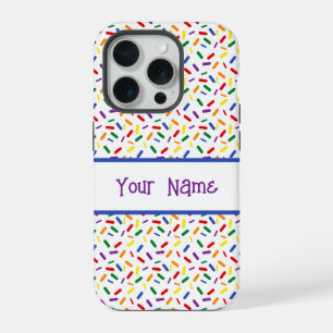 Rainbow Sprinkles Rainbow LGBTQ Pride Flag iPhone 15 Pro Case