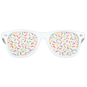 Rainbow Sprinkles Retro Sunglasses