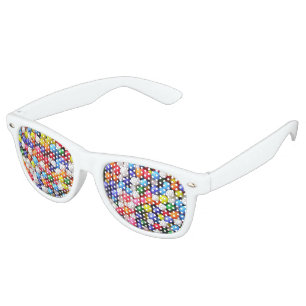 Rainbow sprinkles retro sunglasses