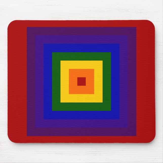 Rainbow Square Mouse Pad (Front)