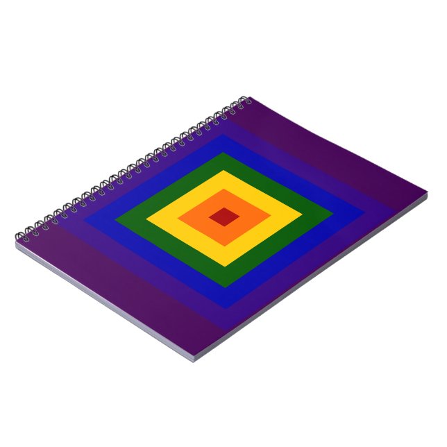 Rainbow Square Notebook (Left Side)