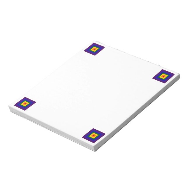 Rainbow Square Notepad (Rotated)