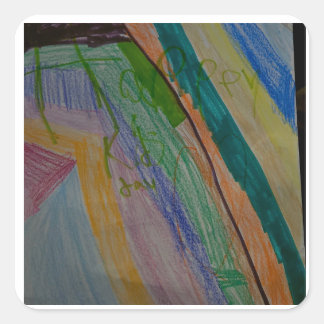 Rainbow Square Sticker