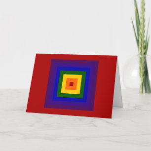 Rainbow Square Thank You Card