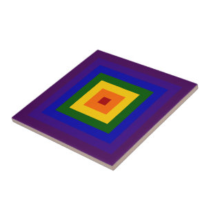 Rainbow Square Tile