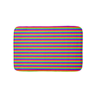Rainbow squares bath mat