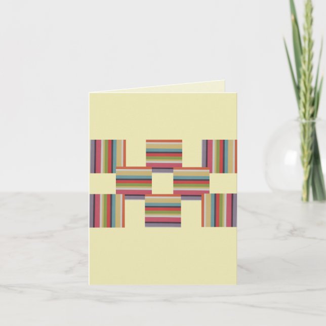 Rainbow Squares Card (Front)