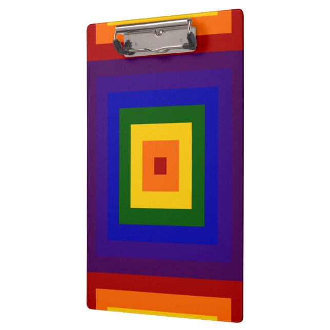 Rainbow Squares Clipboard (Left)