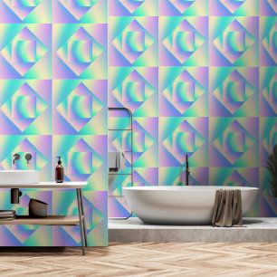 Rainbow Squares Geo Wallpaper