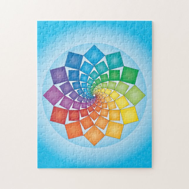 RAINBOW SQUARES JIGSAW PUZZLE (Vertical)