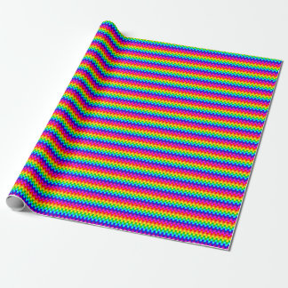 Rainbow squares Wrapping Paper