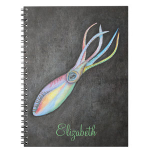 Rainbow Squid Notebook
