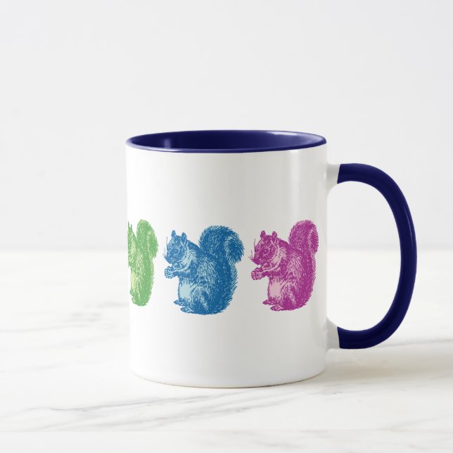 Rainbow Squirrels Mug (Right)