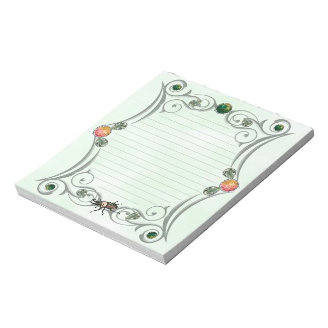 Rainbow Stag Beetle Notepad (Rotated)