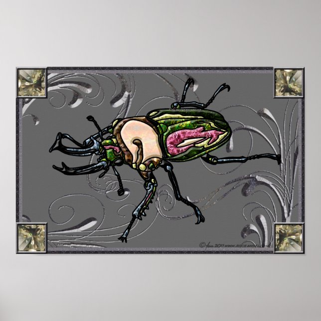 Rainbow Stag Beetle Poster (Front)