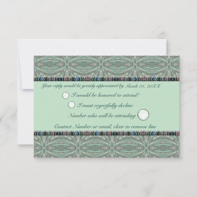 Rainbow Stag Beetle RSVP Card (Front)