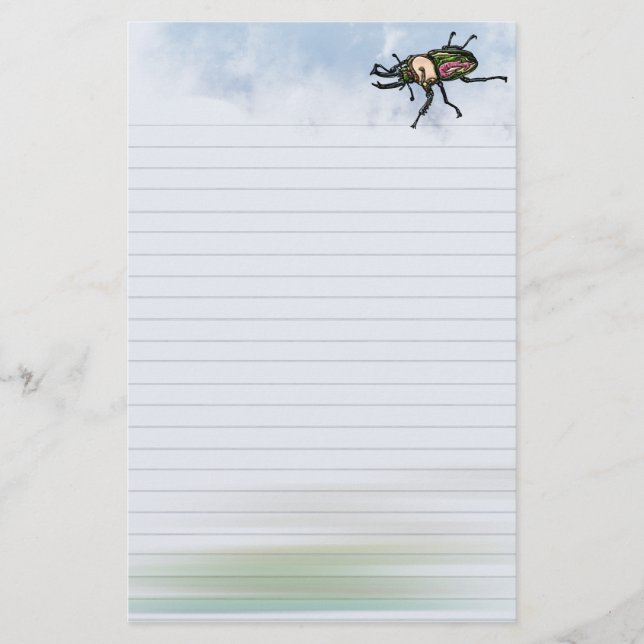 Rainbow Stag Beetle Stationery (Front)