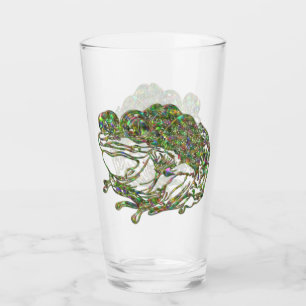 Rainbow Stained Glass Look Frog Art Beer Drink
